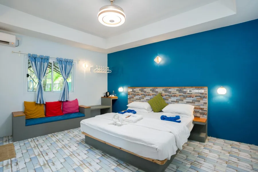 Guest room at SeaLaVie Inn on Ukulhas Island, Maldives